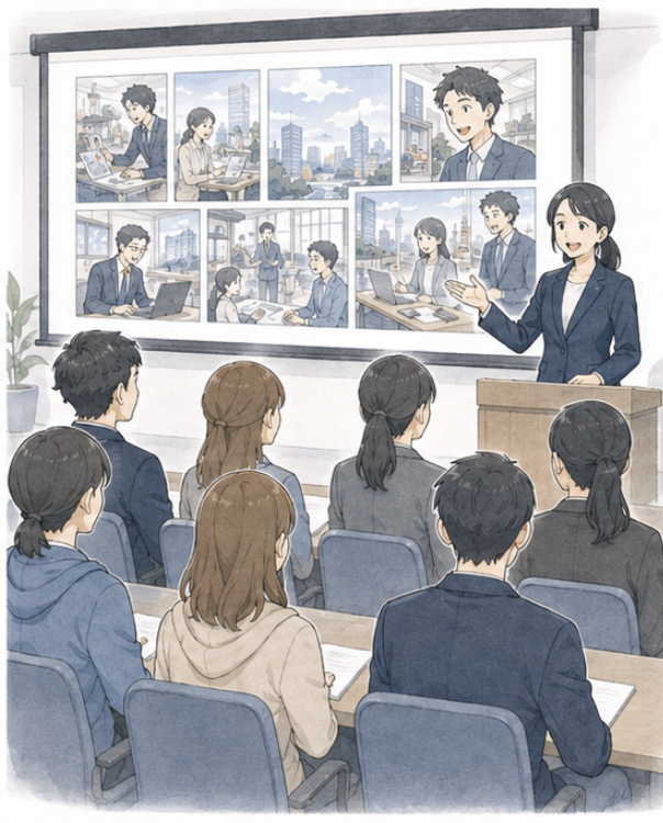 採用説明会・新人研修