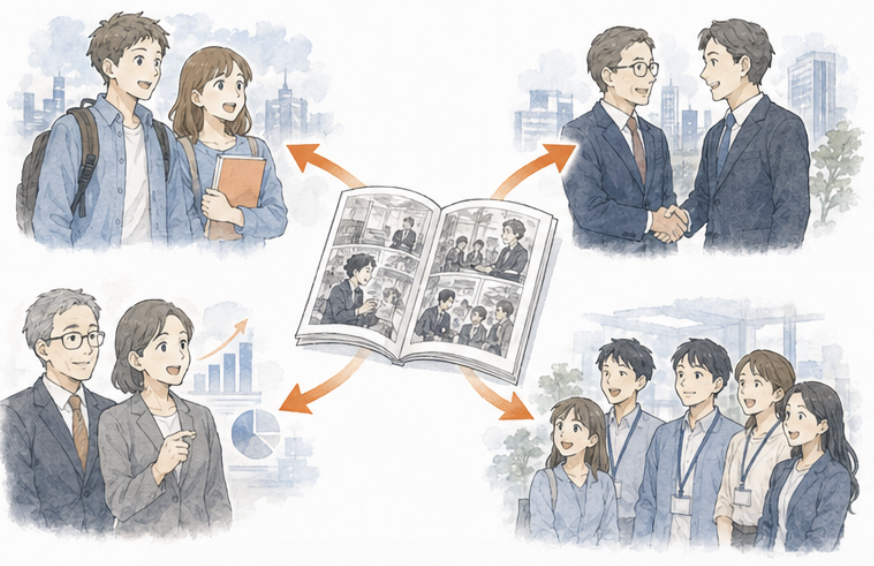 採用・営業・IRすべてで同じ世界観で使える