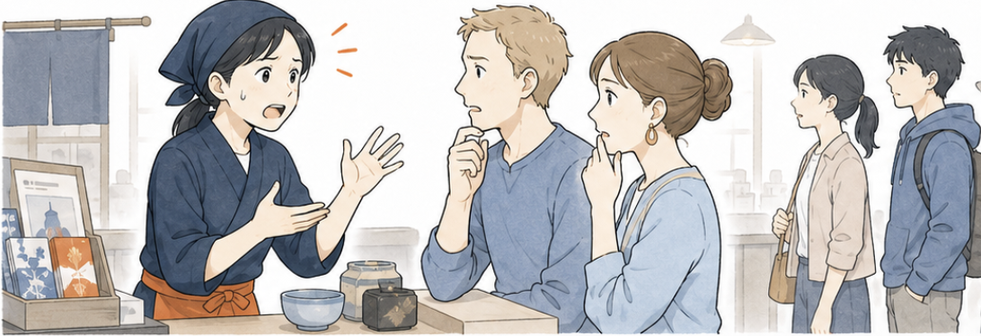 現場スタッフの語学力に依存している