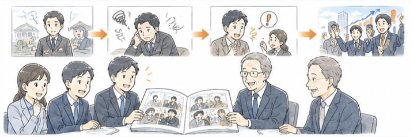 創業からの歩みを物語として残せる