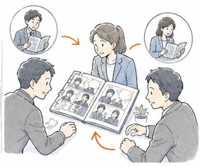 商談後も繰り返し読まれる資料になる