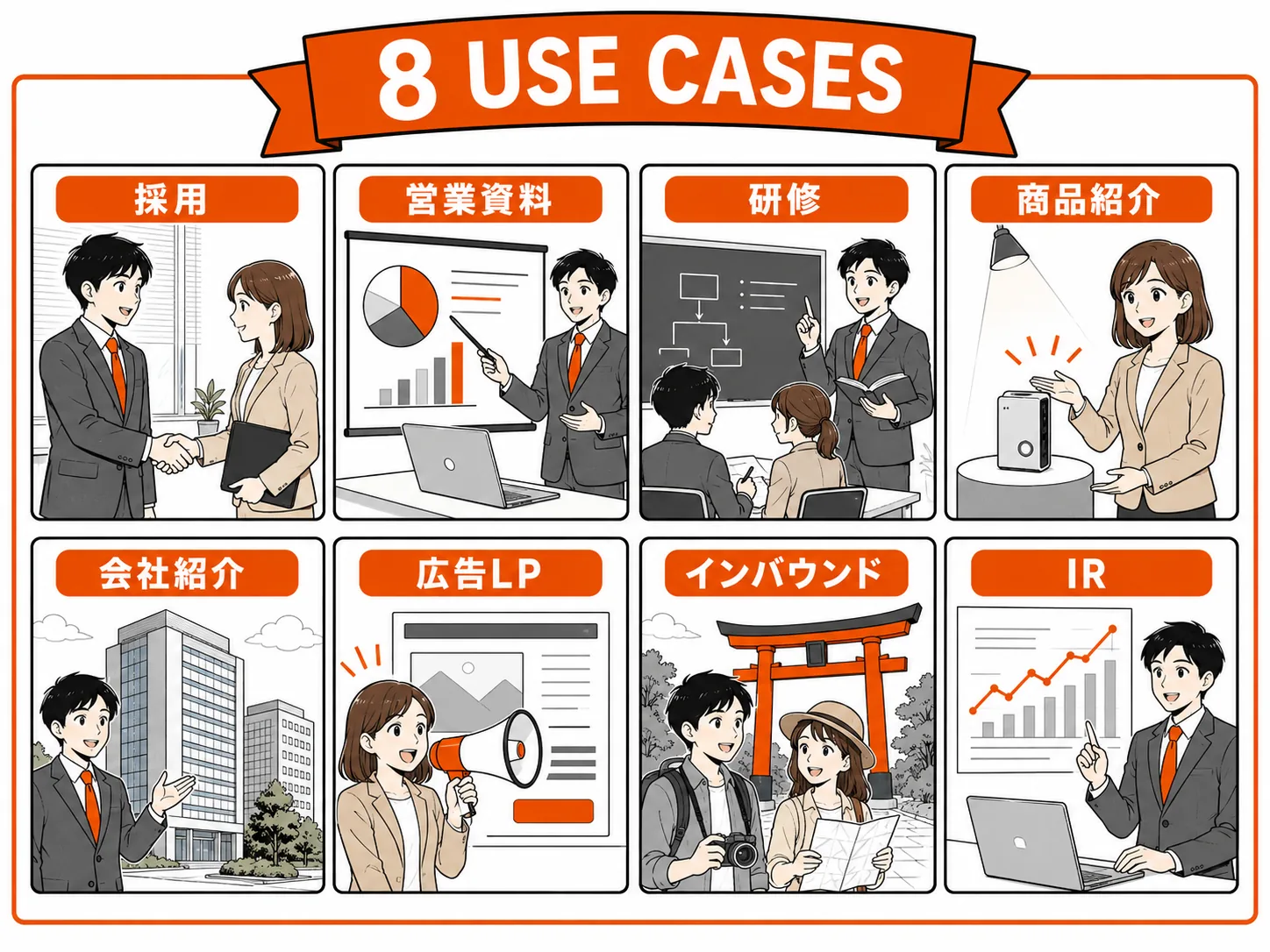8つの用途別ノウハウ